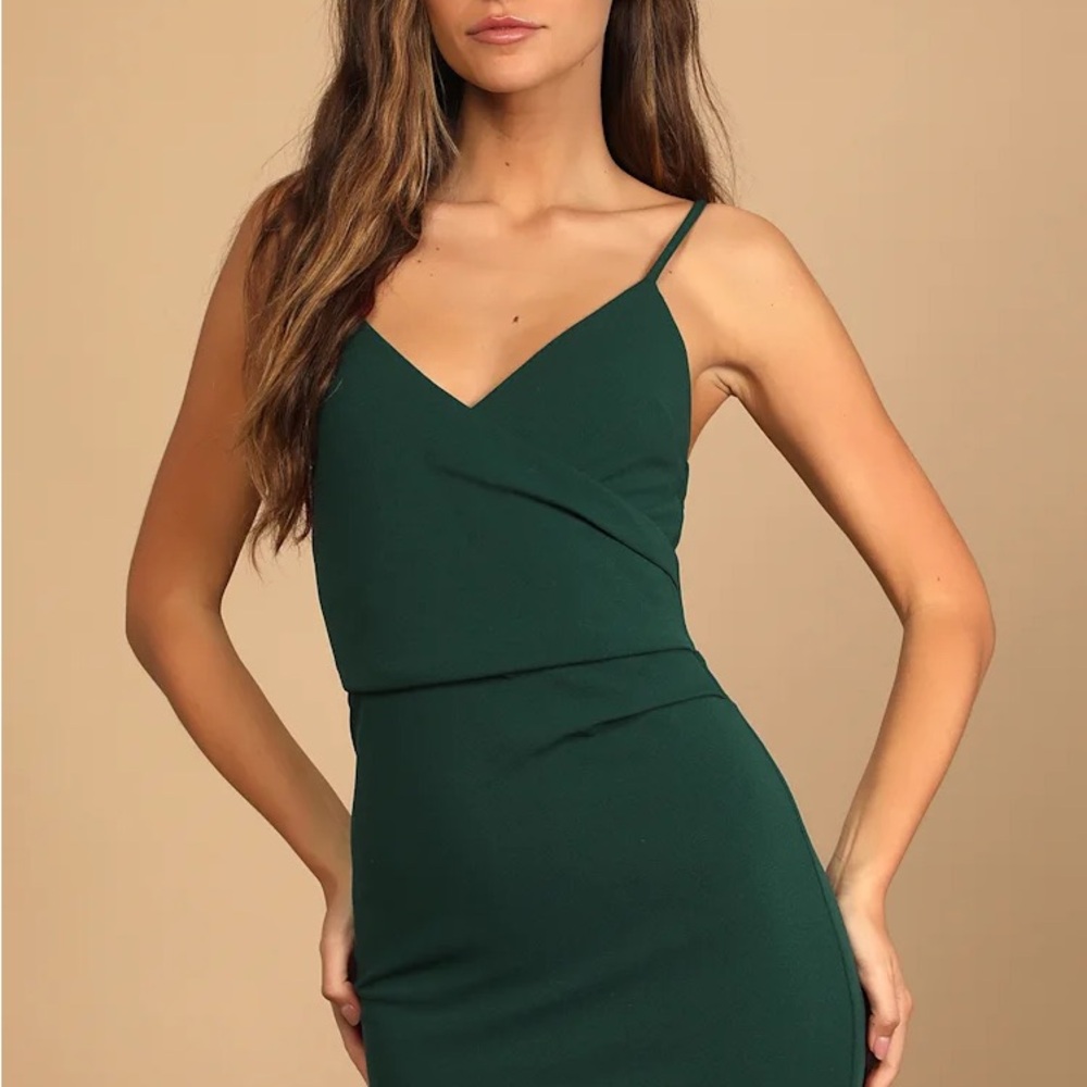 Lulu’s Feeling Flattered Emerald Green Bodycon Mini Dress